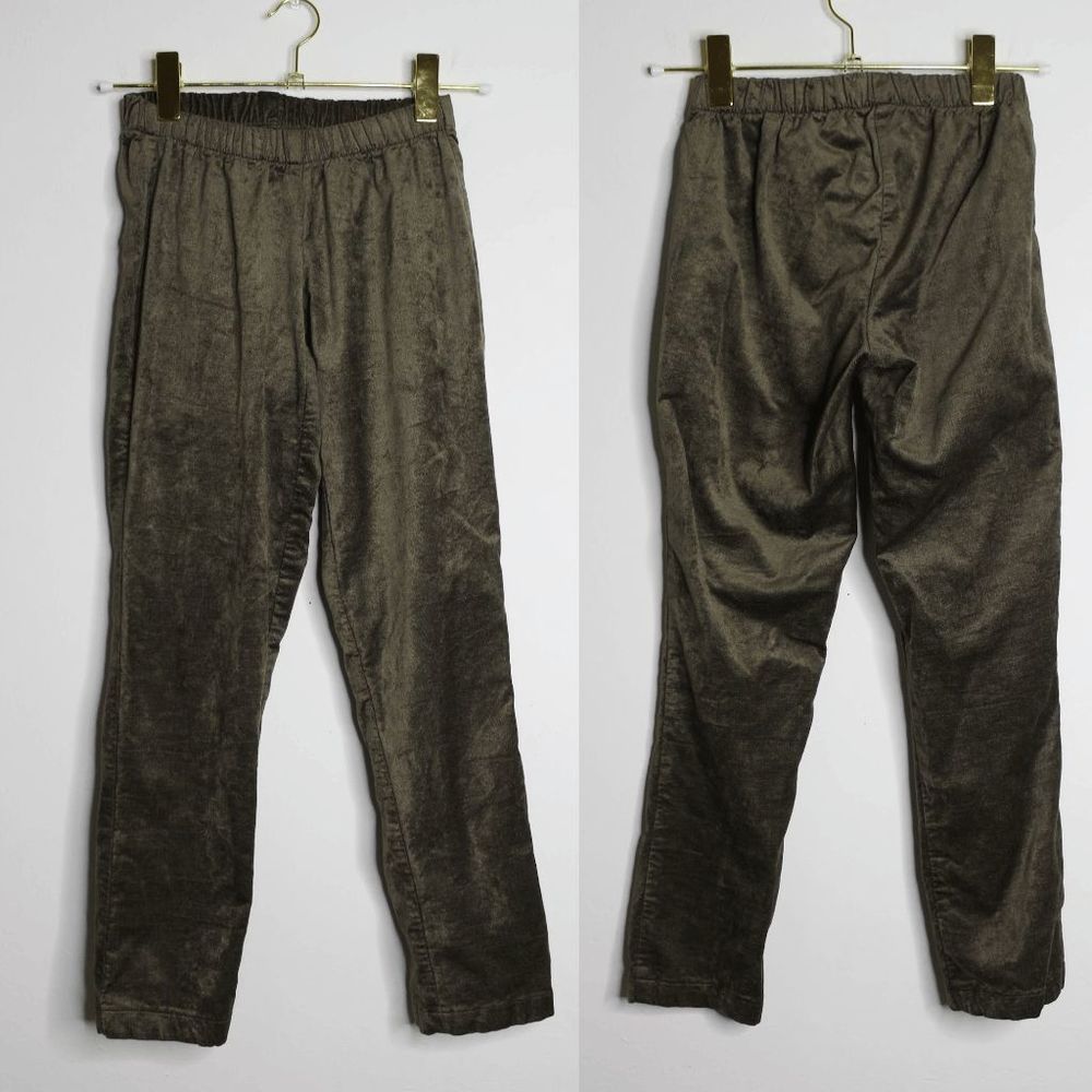 Green Velvet High Waist Legging Pant - Size 4